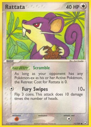 Rattata - 071/109 71/109 - Team Rocket Returns Reverse Holofoil