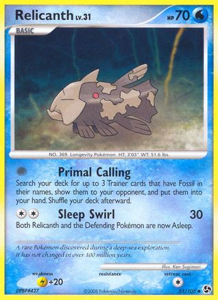 Relicanth 51/106 - Great Encounters