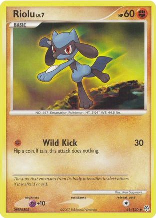 Riolu 61/130 - Diamond and Pearl Reverse Holofoil