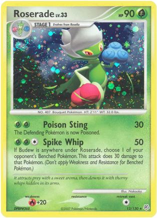 Roserade 13/130 - Diamond and Pearl Reverse Holofoil