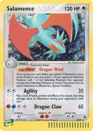 Salamence - 10/97 10/97 - Dragon Reverse Holofoil