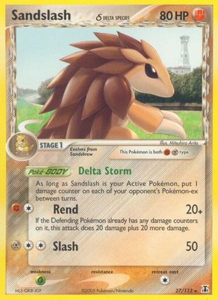 Sandslash (Delta Species) 27/113 - Delta Species Reverse Holofoil