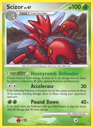 Scizor 25/100 - Stormfront Reverse Holofoil