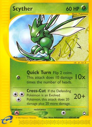 Scyther (57) 57/147 - Aquapolis