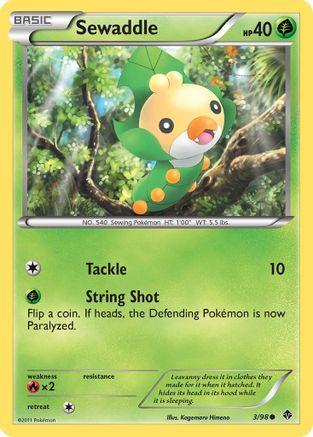 Sewaddle (3) 3/98 - Emerging Powers Reverse Holofoil