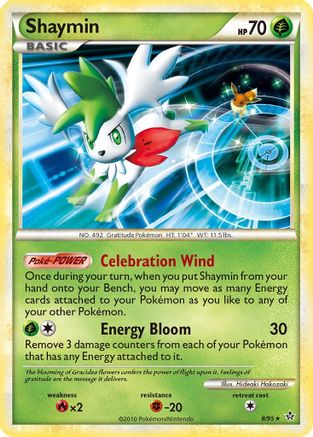 Shaymin 8/95 - Unleashed Reverse Holofoil