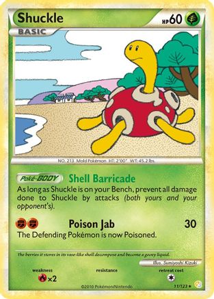 Shuckle 11/123 - HeartGold SoulSilver Holofoil
