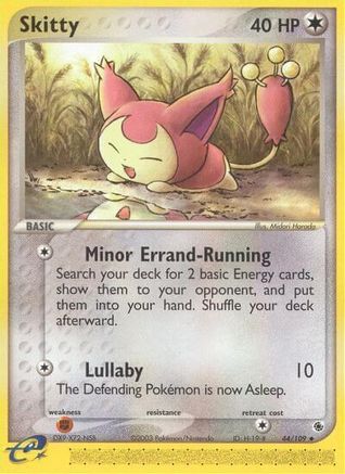 Skitty - 44/109 44/109 - Ruby and Sapphire Reverse Holofoil