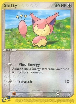 Skitty - 70/109 70/109 - Ruby and Sapphire Reverse Holofoil