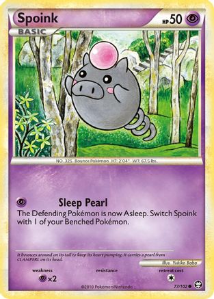 Spoink 77/102 - Triumphant Reverse Holofoil
