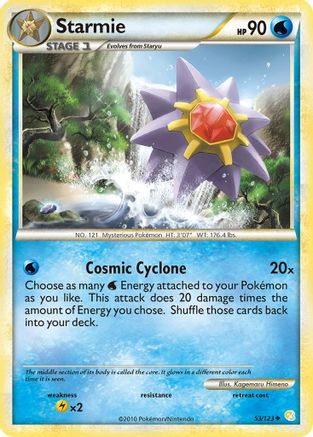 Starmie 53/123 - HeartGold SoulSilver Reverse Holofoil