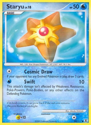 Staryu 83/111 - Rising Rivals Reverse Holofoil