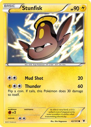 Stunfisk (42) 42/101 - Noble Victories Reverse Holofoil