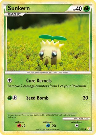 Sunkern 85/123 - HeartGold SoulSilver Reverse Holofoil