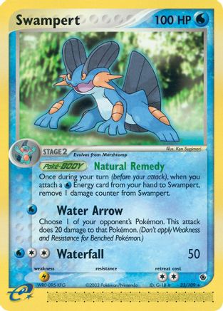 Swampert - 23/109 23/109 - Ruby and Sapphire Reverse Holofoil