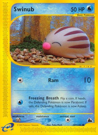Swinub (107) 107/144 - Skyridge Reverse Holofoil