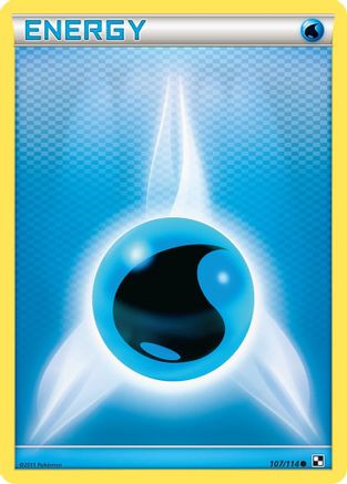 Water Energy 107/114 - Black and White Reverse Holofoil