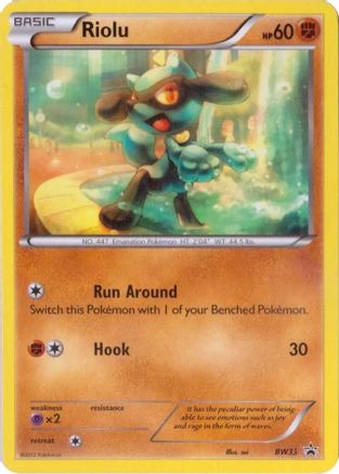 Riolu - BW33 BW33/101 - Black and White Promos