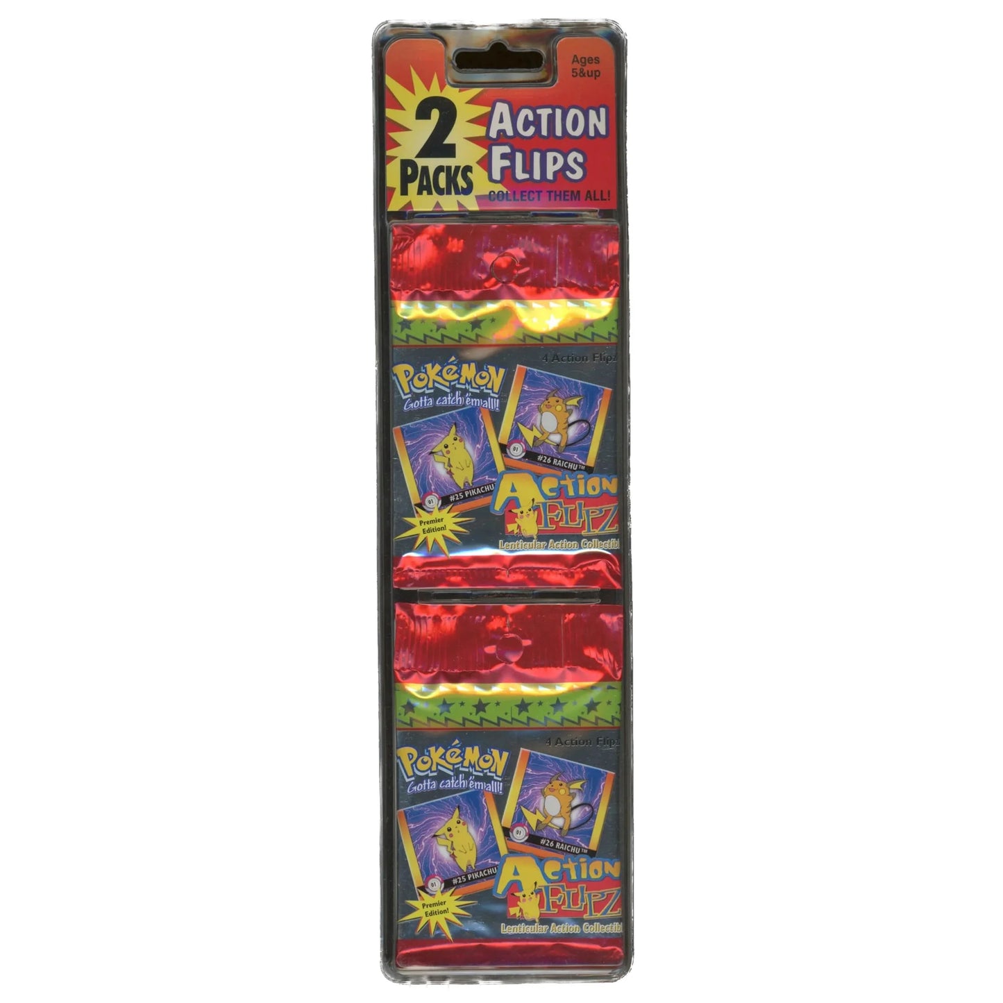Pokemon 1999 Action Flips Flipz 2 Pack Blister