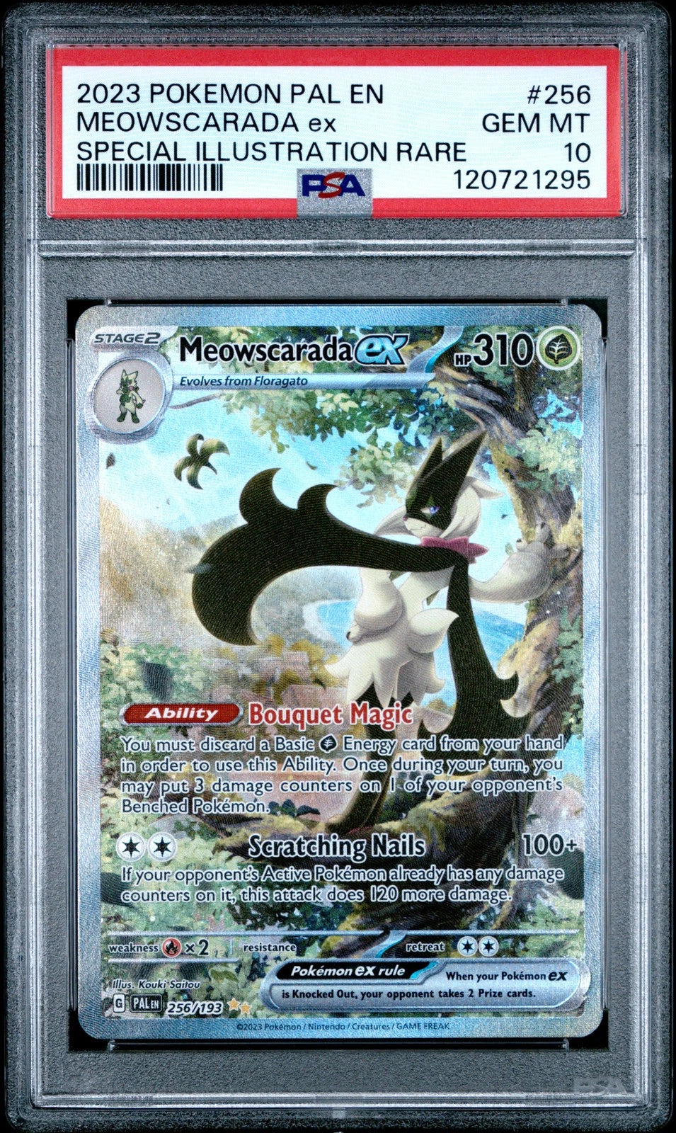 Meowscarada ex #256 PSA 10